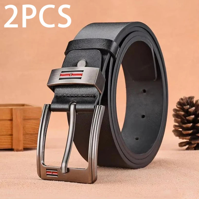 Genuine Leather for Men'S High Quality Buckle Jeans Cowskin Casual Belts Business Cowboy Waistband Male Fashion Designer 2025New