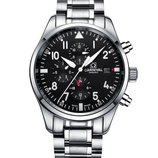 100M Waterproof Dive Watches Men Luxury Brand  Automatic Watch Sapphire Calendar Luminous Stainless Steel Army Watch Men