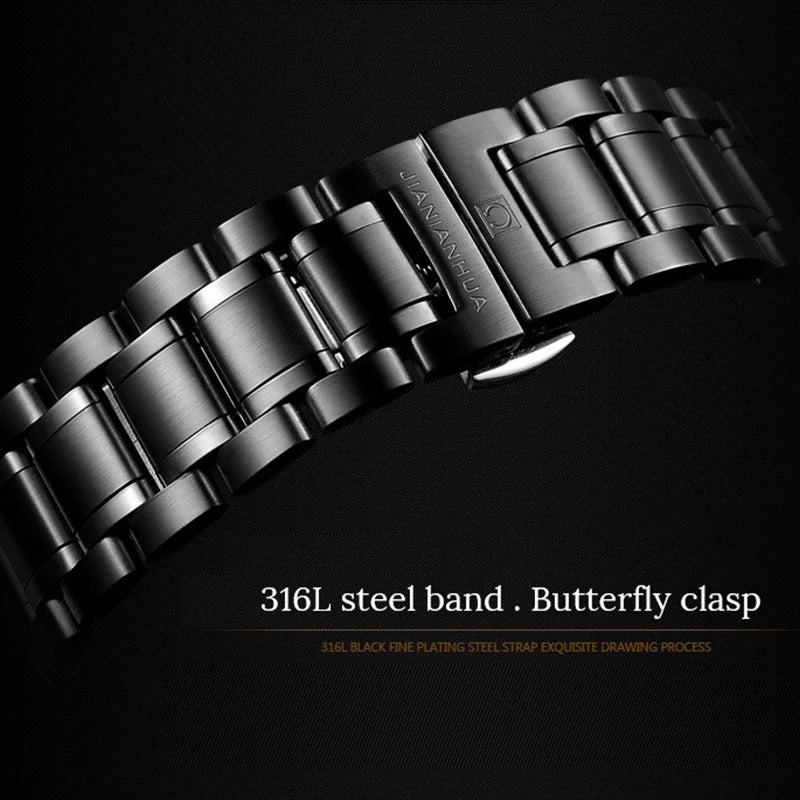 100M Waterproof Dive Watches Men Luxury Brand  Automatic Watch Sapphire Calendar Luminous Stainless Steel Army Watch Men