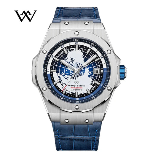 WM Watch High Quality End Luxury Men Watches reloj hombre Business Automatic Mechanical Welly Merck Wrist Watches For Man WM124 PortugalFlow