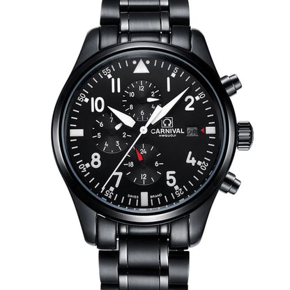 100M Waterproof Dive Watches Men Luxury Brand  Automatic Watch Sapphire Calendar Luminous Stainless Steel Army Watch Men